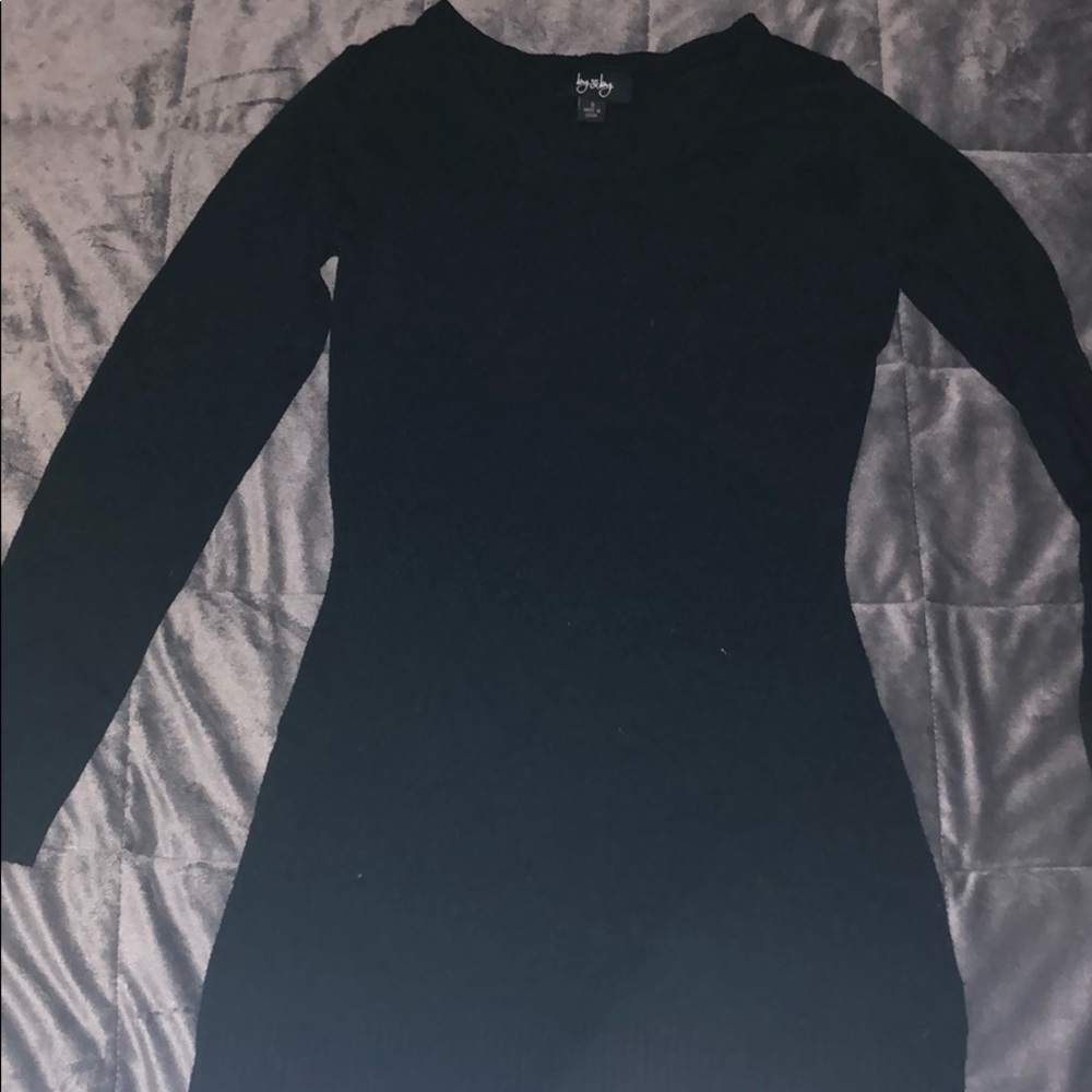 Black mini dress